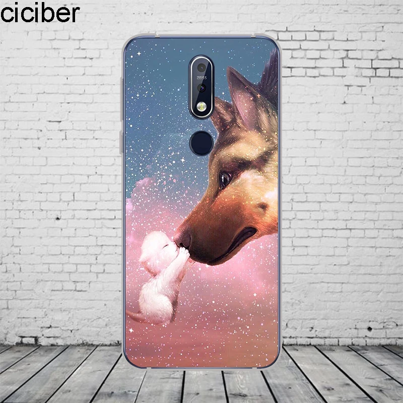 Ciciber милые животные Кот Чехол для Nokia 8 7 7,1 6 6,1 5 5,1 3 3,1 2 2 Plus 9 PureView чехол для телефона для Nokia X7 X6 X5 X3 мягкий чехол из ТПУ