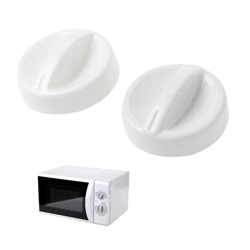 

2Pcs Universal Microwave Oven Plastic Spool Rotary Knob Timer Control Switch New