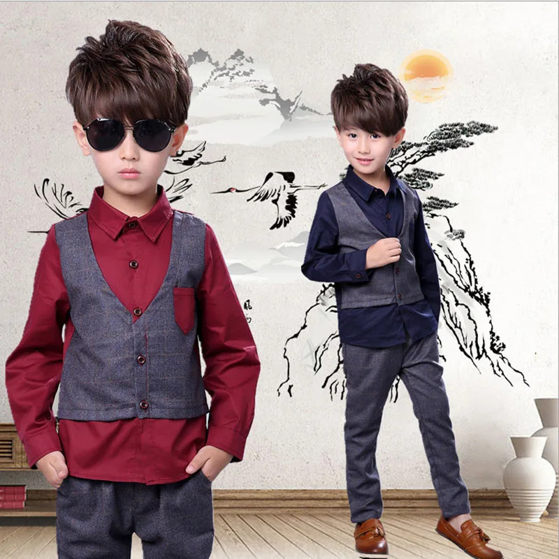 Summer Brand Baby Suit Gentleman Boys Clothing European Style Baby Boy