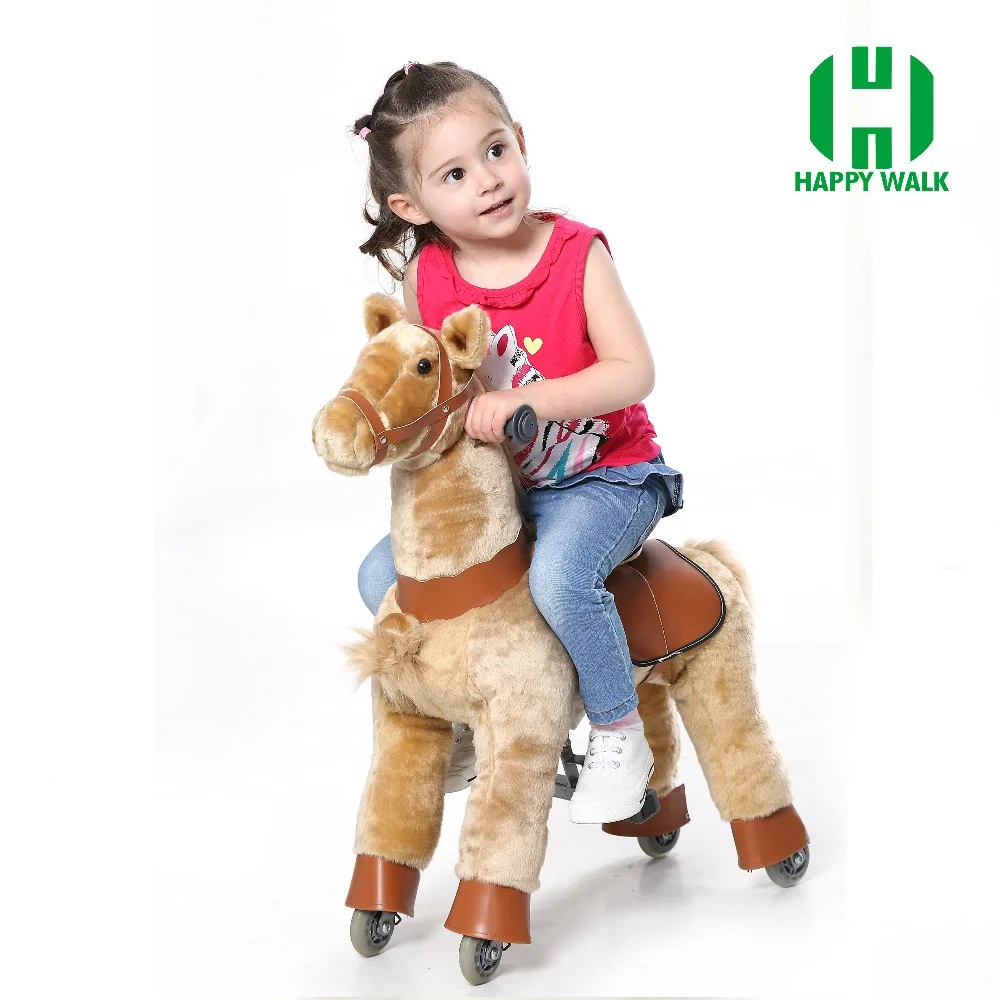 Аттракцион на лошадях игрушки для От 3 до 7 лет мальчиков и девочек дети милые раздвижные механические лошади животные кататься на скутере рождественские подарки Горячая распродажа