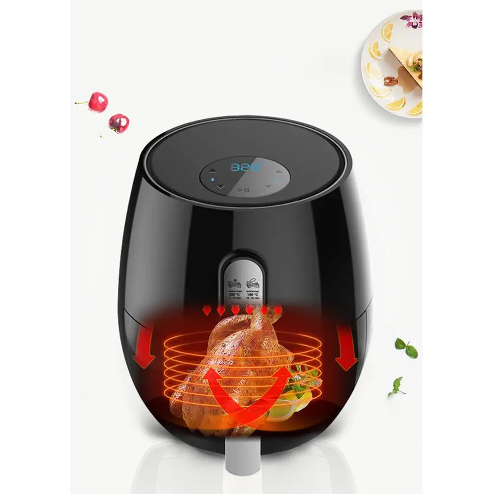 Adoolla 5.2L Smart Touch Screen Household Smoke-Free Electric Fryer for Potato Chip