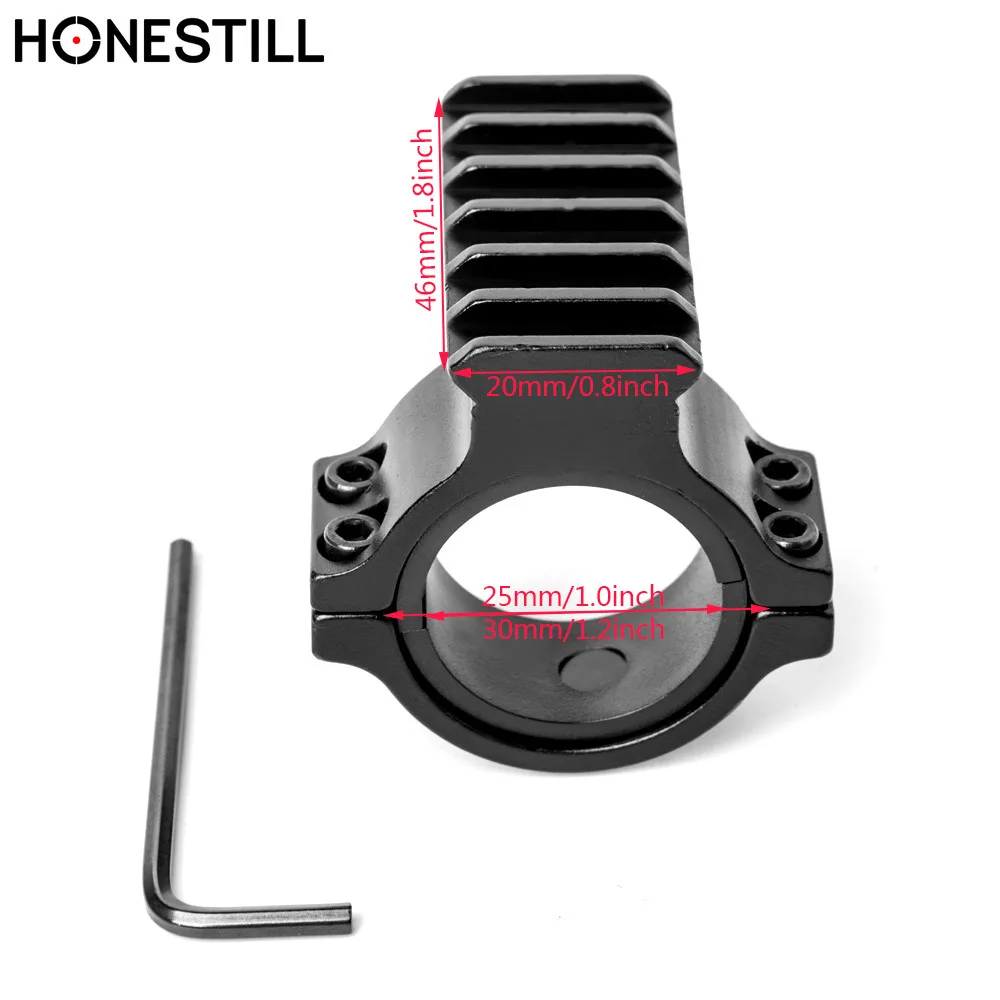 HONESTILL прицел цилиндрическое кольцо адаптер диаметр 1 дюймов 0,8 дюймов Вивер планка Пикатинни для винтовки страйкбол крепление для оружия