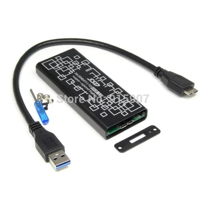 

CY USB 3.0 to M.2 NGFF PCI-E 2 LANE 30mm 42mm 60mm 80mm SSD Enclosure for E431 E531 X240 Y410P Y510P
