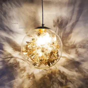 

Modern LED Glass Pendant Lamps Nordic Romantic Chandeliers Kitchen Accessories Home Lights High Quality Bedroom Hanging Lamps