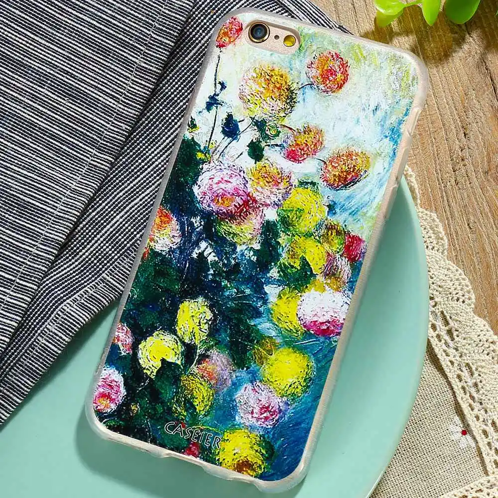 Чехол CASEIER с цветами для iPhone 7 8 Plus мягкий Ультратонкий чехол из ТПУ 3d рисунком