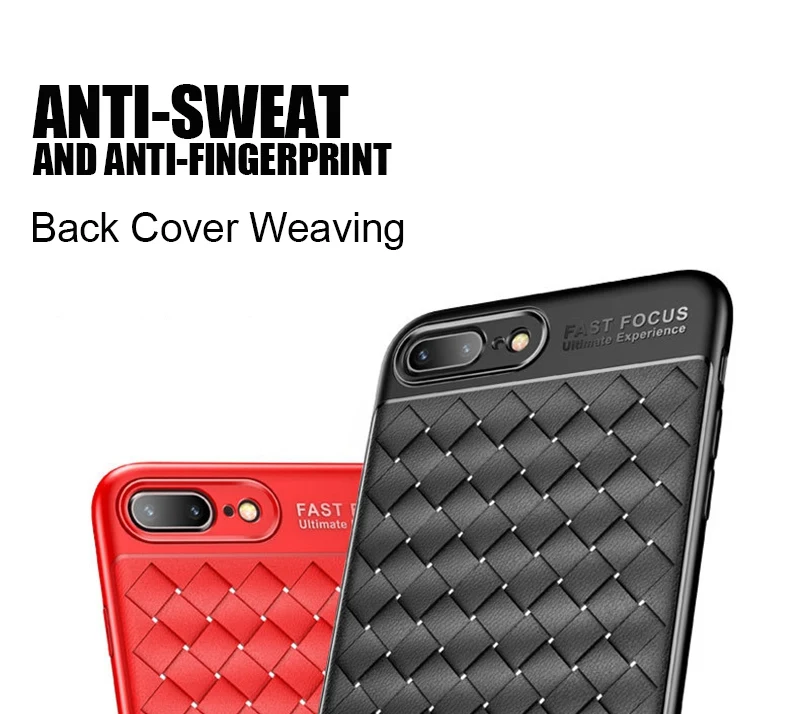 TOMKAS Grid Weaving Slim Case For iPhone 8 7 6 6s Plus X Cover Cases Silicon TPU Luxury Phone Coque Case For iPhone 7 8 6 X  (10)