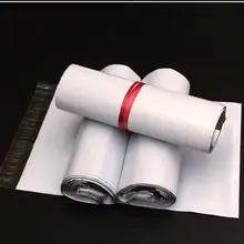 4/9 белый самоклеящиеся поли почтовой Белый Поли рассылки пост сумки конверт Пластик курьерской сумки пользовательские поли мешок 400 шт