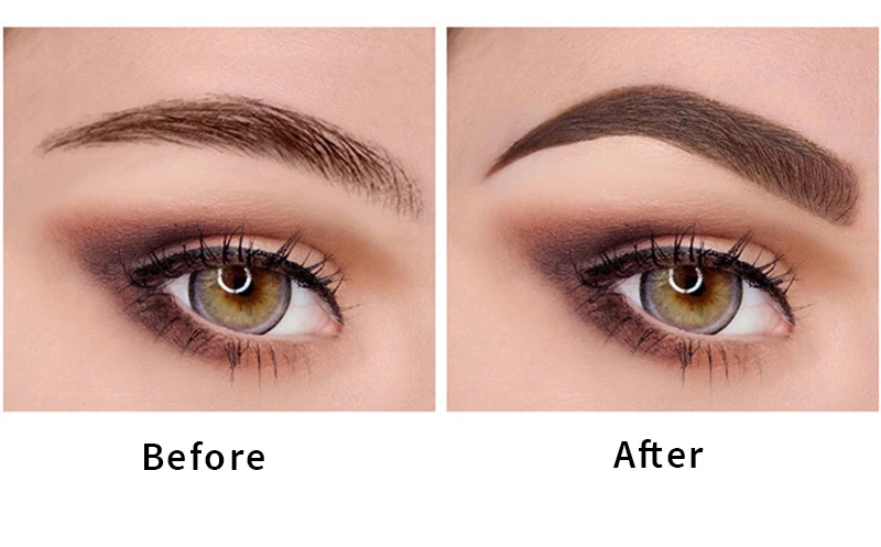 Microblading, 1 шт., тени для бровей, 4 кончика, жидкая кисть для бровей, 4 цвета, ручка для макияжа, карандаш для бровей, косметический водостойкий инструмент, Microblade