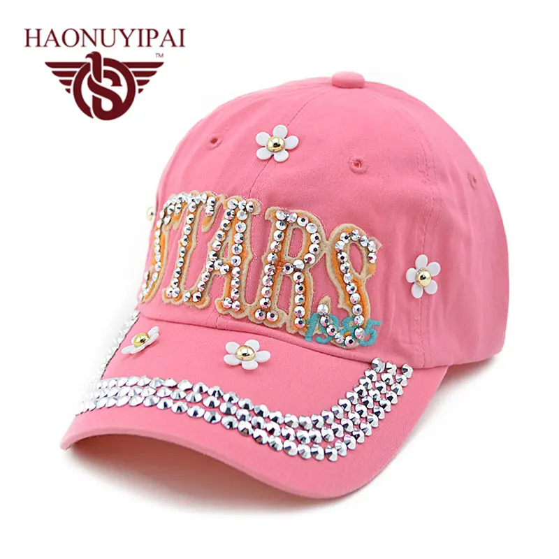 High Quality Women's Hats Letter Bone Snapback Hat Cotton Gorras Cap