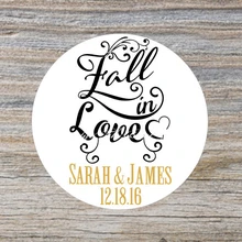 На заказ осень в любви Свадьба Спасибо наклейки, бутылки этикетки, кекс Tags, конфеты коробки бирки, день рождения, свадебные украшения