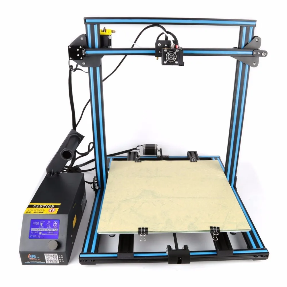 

DIY Desktop 3D Printer 400*400*400mm Large Printing Size Multi-type Filament With Heated Bed LCD Display Printer