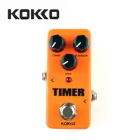 KOKKO FDD2 Timer Orange Pure Analog Delay Guitar Effect Pedal Device With Gold Straight Pedal Connectors,MusicOne Guitar Parts