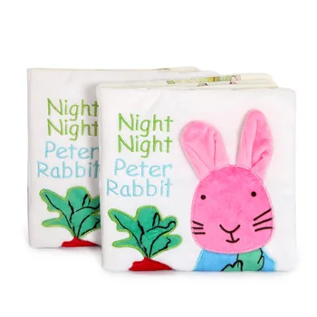 

1pc Rabbit Cloth Book Baby Rabbit Book Tearing Rotten Story Book Every Page With Sound Paper