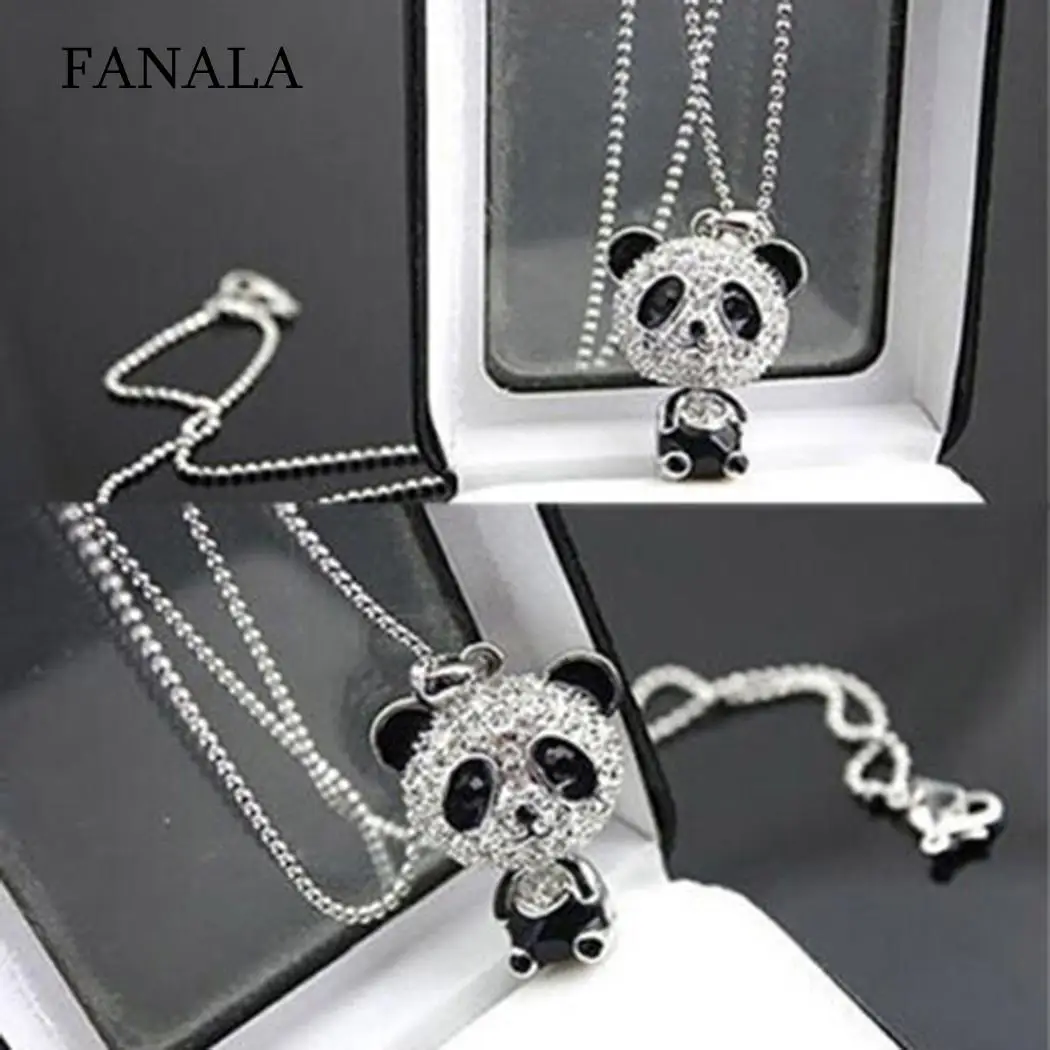 

Jewelry Charm Fashion Panda Shape Chain Necklace Women New Pendant