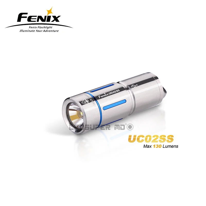 

Factory Price Fenix UC02SS Stainless Steel USB Rechargeable Mini Keychain Light with a 10180 Li-ion Battery