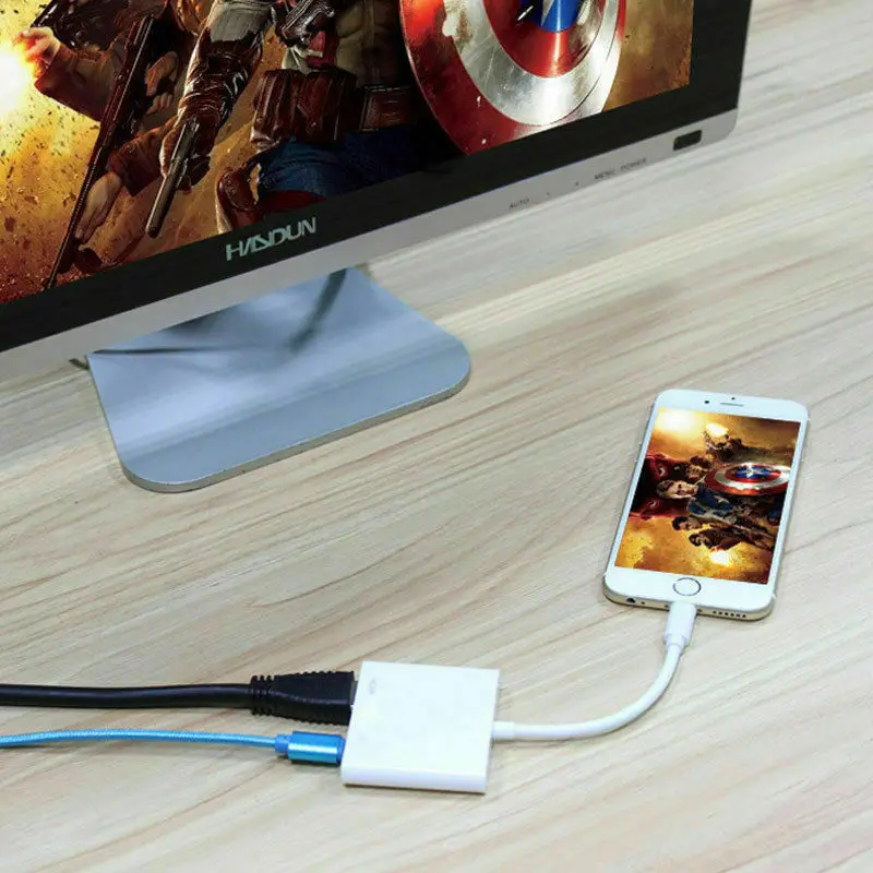 Универсальный hdmi-кабель, адаптер для интерфейс Apple 8Pin к HDMI цифровой AV конвертер для iPad iPhone iOS 12 11 10