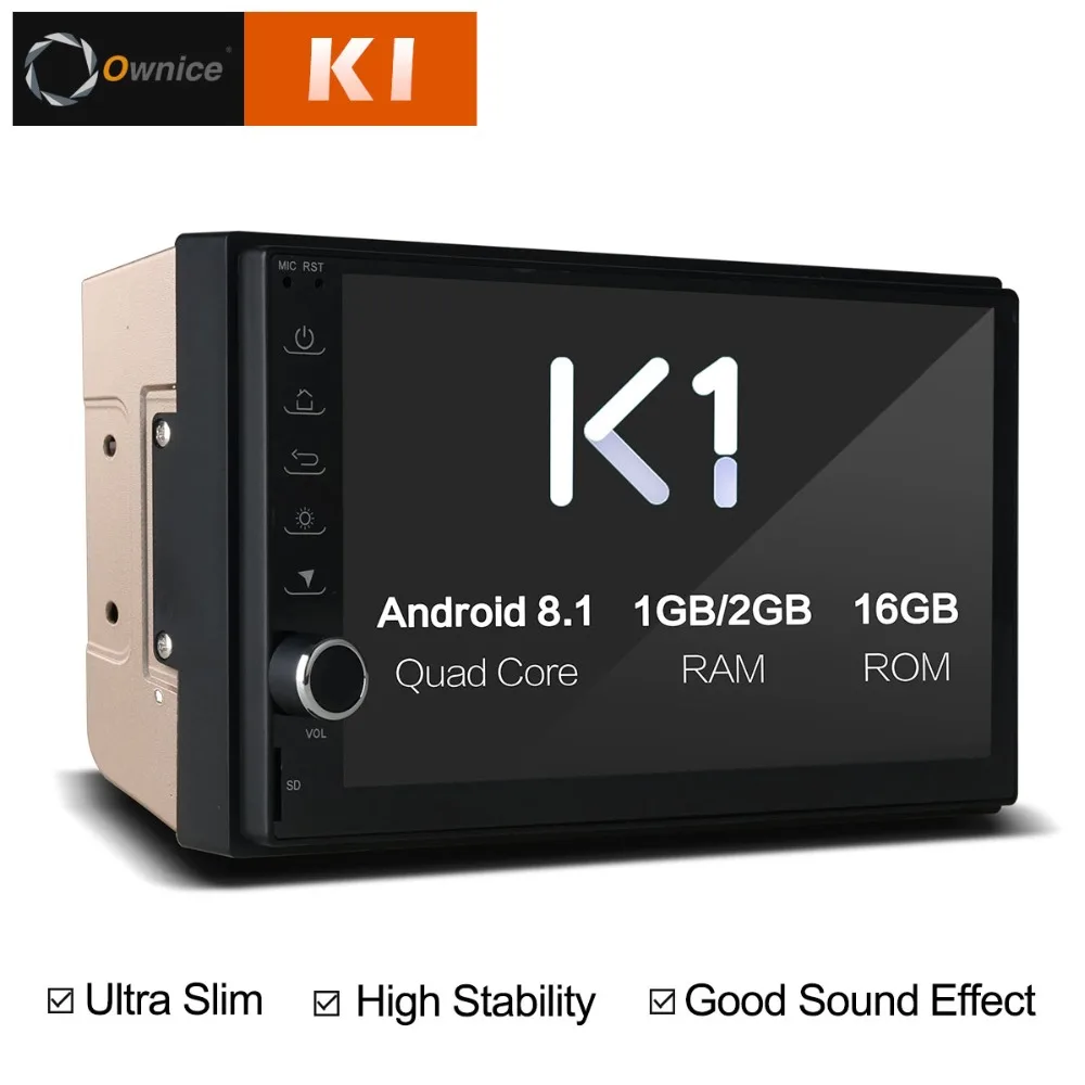 Excellent 2 Din 7" Ultra Slim Android 8.1 Car DVD Radio Player Autoradio GPS Stereo For Nissan Toyota Honda Mazda BYD Kia Universal 2Din 1