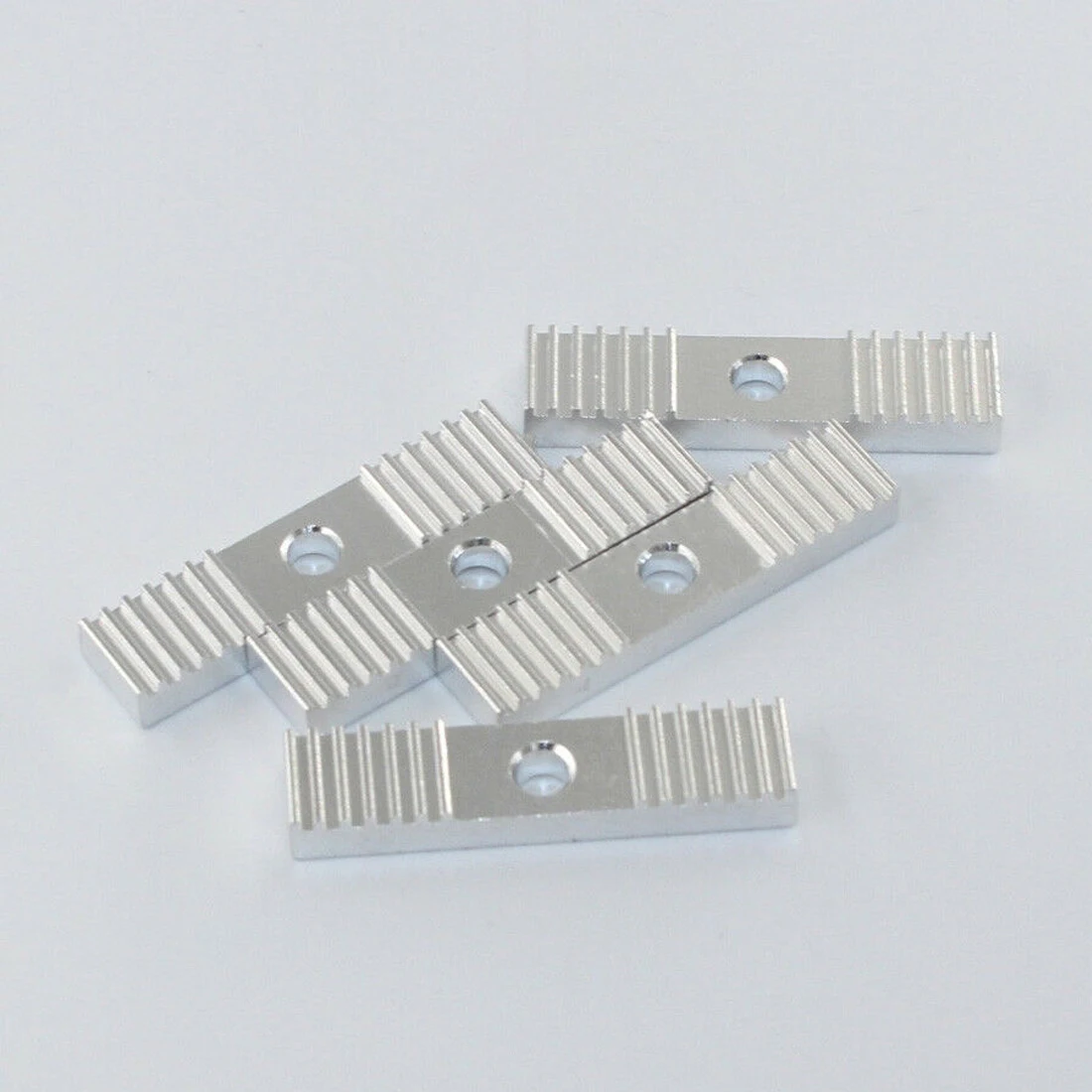 

GT2 Timing Belt Fixing Piece Tooth Pitch Clamp clamping belt aluminum tooth piece for 3D Printer CNC GT2 Timing Belt Parts