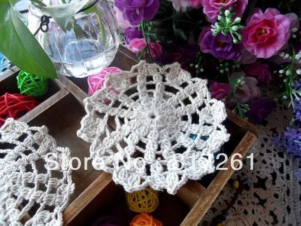 Европейский ZAKKA 20 pi/Лот, кружевные салфетки с цветком для свадебного декора, подстаканники, как аксессуары