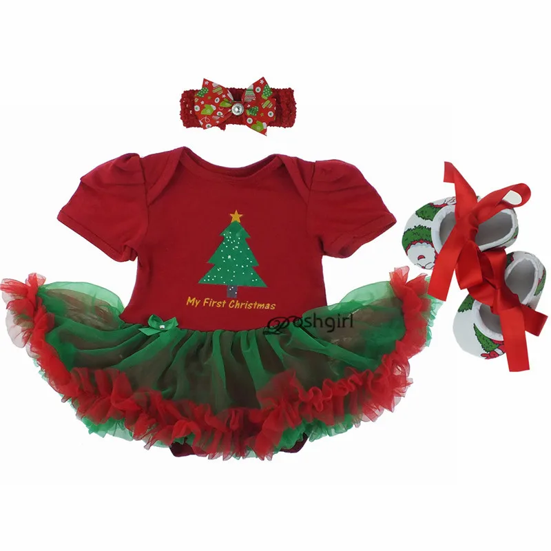 En Ligne Vêtements bébé costume de noël pour bébé robe de fête infantile Tutus nouveau né combinaison Bebe barboteuse bébé fille vêtements cadeau d anniversaire
