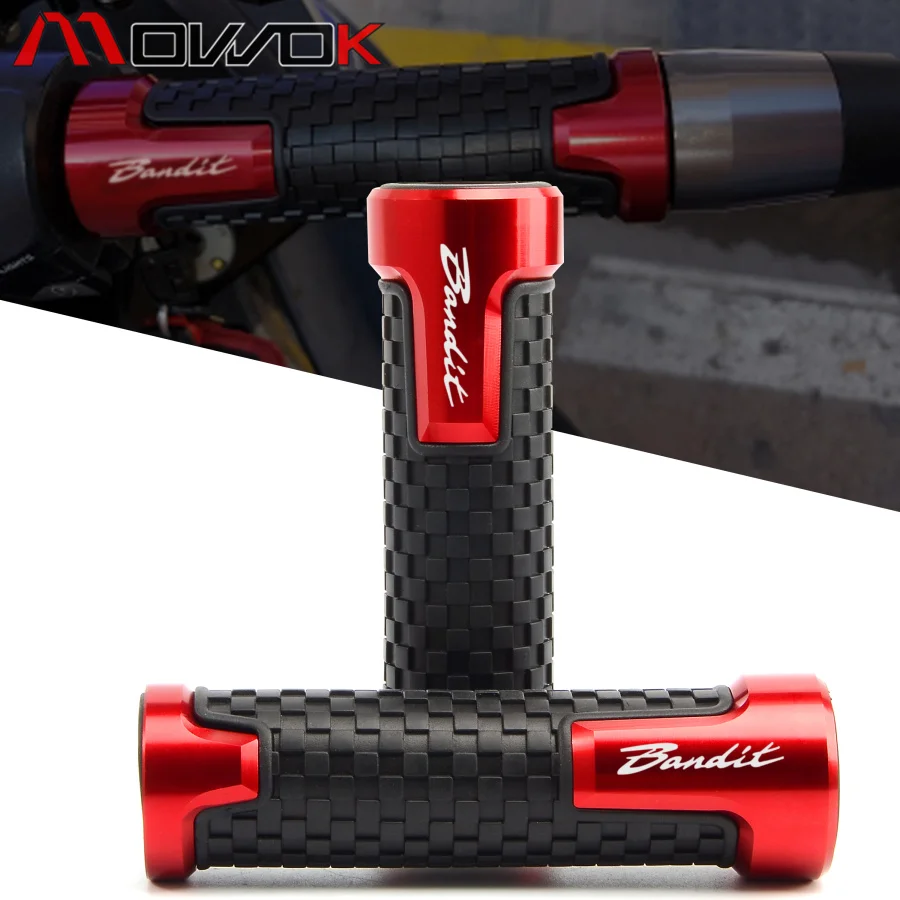 Вспышки руль мотоцикла ручки 7/8 &quot22 мм для SUZUKI Bandit 1250 250 400 650 GSF650 bandit 1200 BANDIT250|Ручки