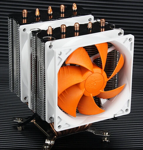 

For AMD Intel CPU 5 copper heat pipe quiet towers dual Cooling fans PC radiator supports 775/1150/1155/1156/1366 AM2 AM3 FM2