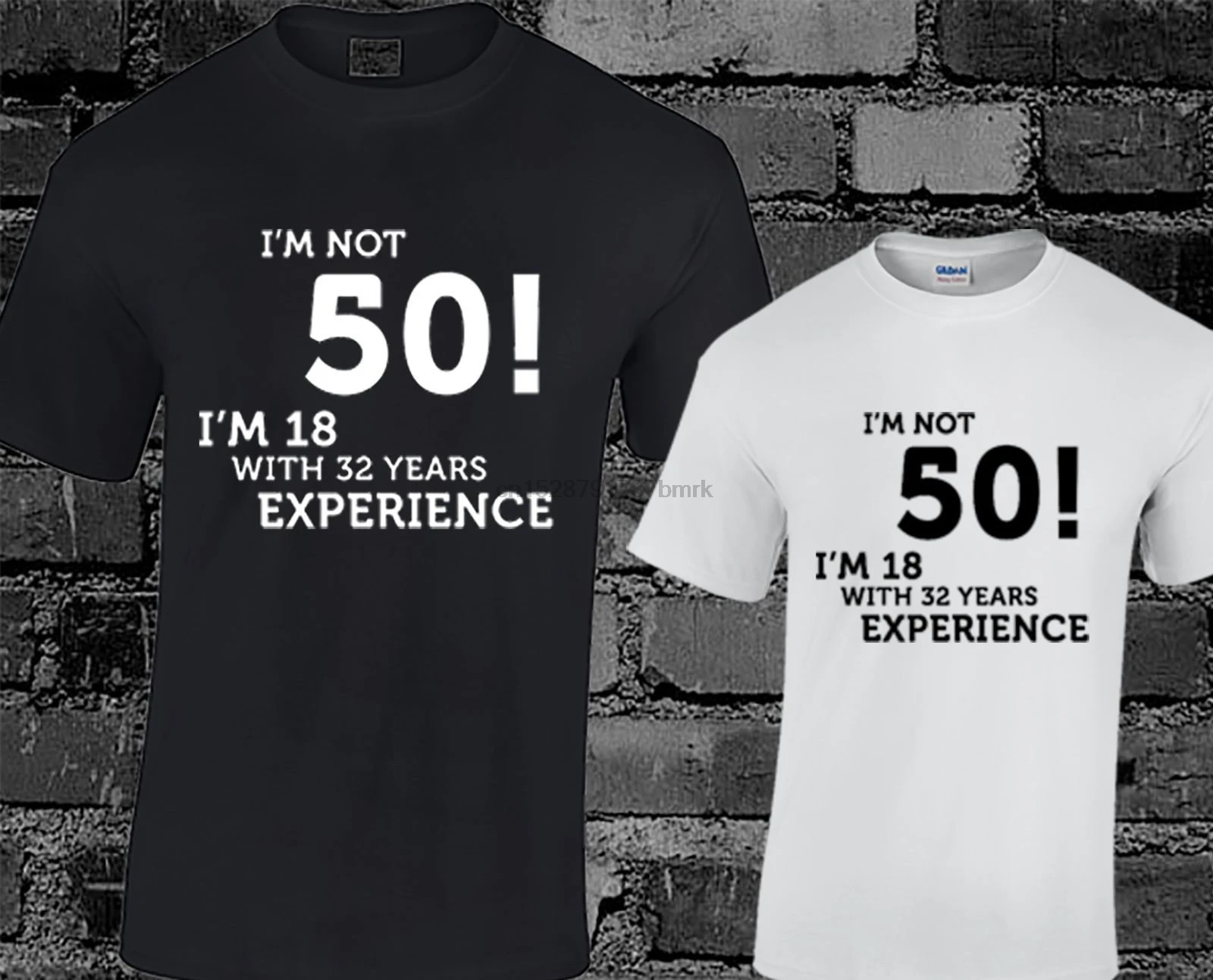 

Im Not 50 Im 18 Mens T Shirt Funny Joke Novelty Gift Present 50Th Cool Casual Pride T Shirt Men Unisex New Fashion Tshirt