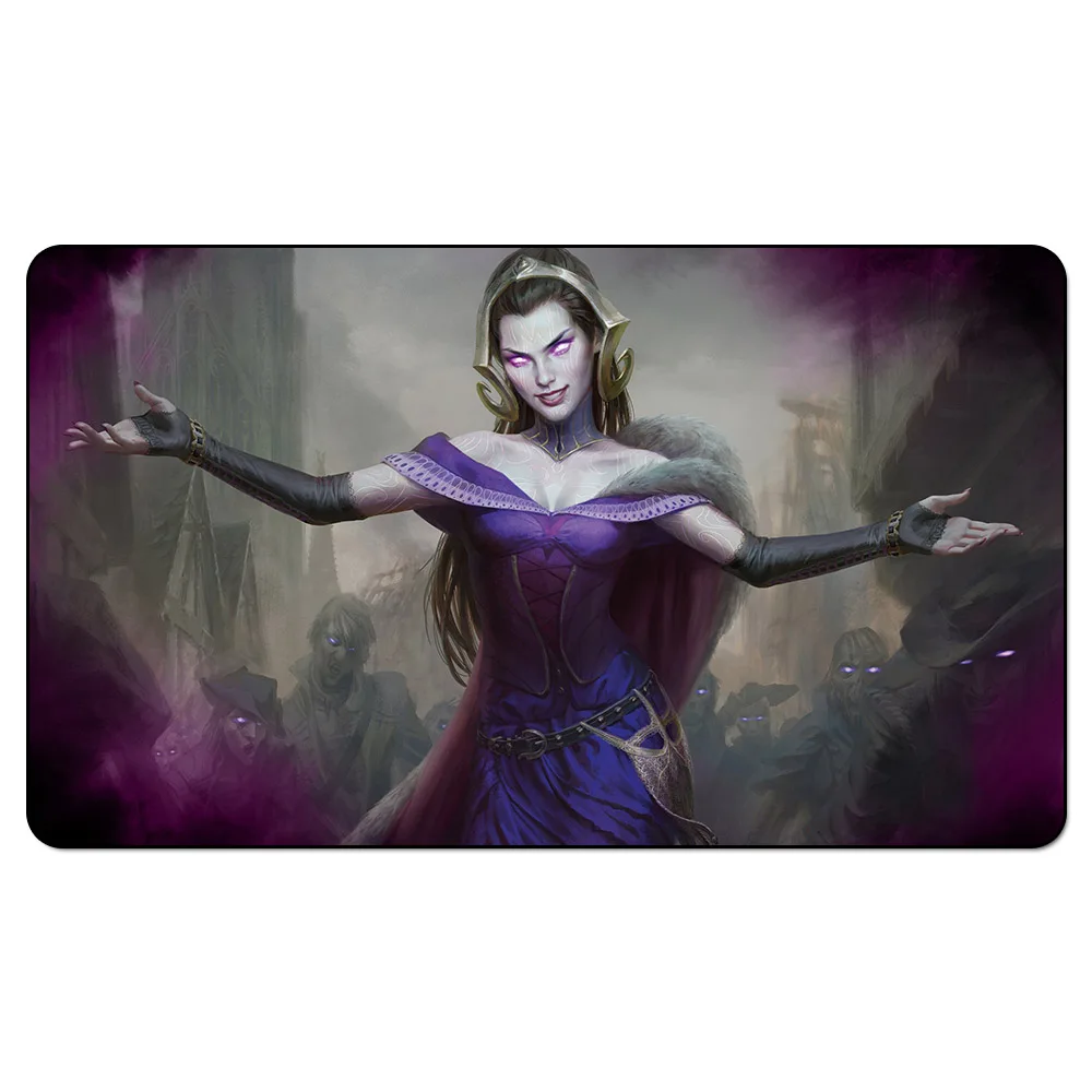 Liliana ELDRITCH MOON игровой коврик 60x35 см MTG игровой коврик Liliana ELDRITCH MOON игровой коврик для настольные игры - Цвет: Фиолетовый