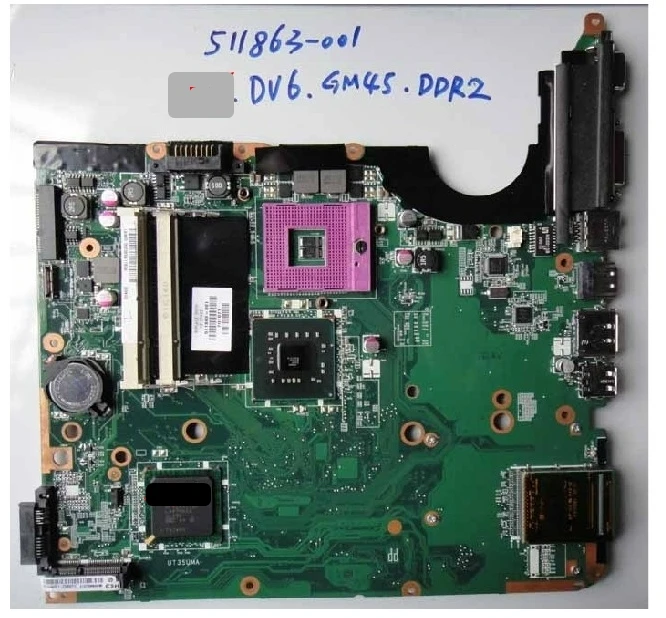 

511863-001 lap connect board connect with motherboard dv6 GM45 full test lap case connect board