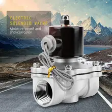 Электромагнитный клапан DC 12 V G1 дюймов Нержавеющая сталь 304 нормально закрытый электромагнитный клапан 2 позиция 2 Way