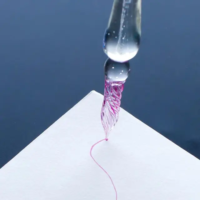 무지개 유리 만년필 물 세트: 창의적인 예술 표현을 위한 독특한 선물