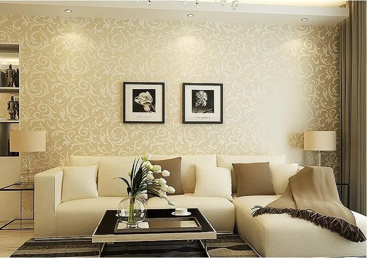 Высокое качество европейский стиль обои нетканые бабочки листья узор стены бумаги рулон гостиной 3D papel де parede W293