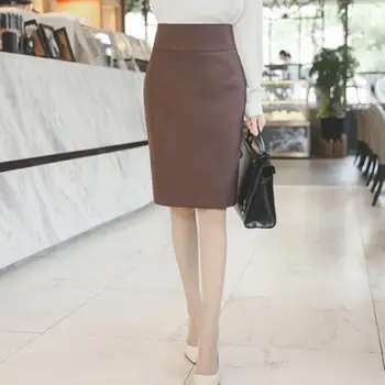 

2020 Spring Summer Women Skirt High Waist Suit Skirt Fashion Female Plus Size Straight Skirt Skirts Women LY329