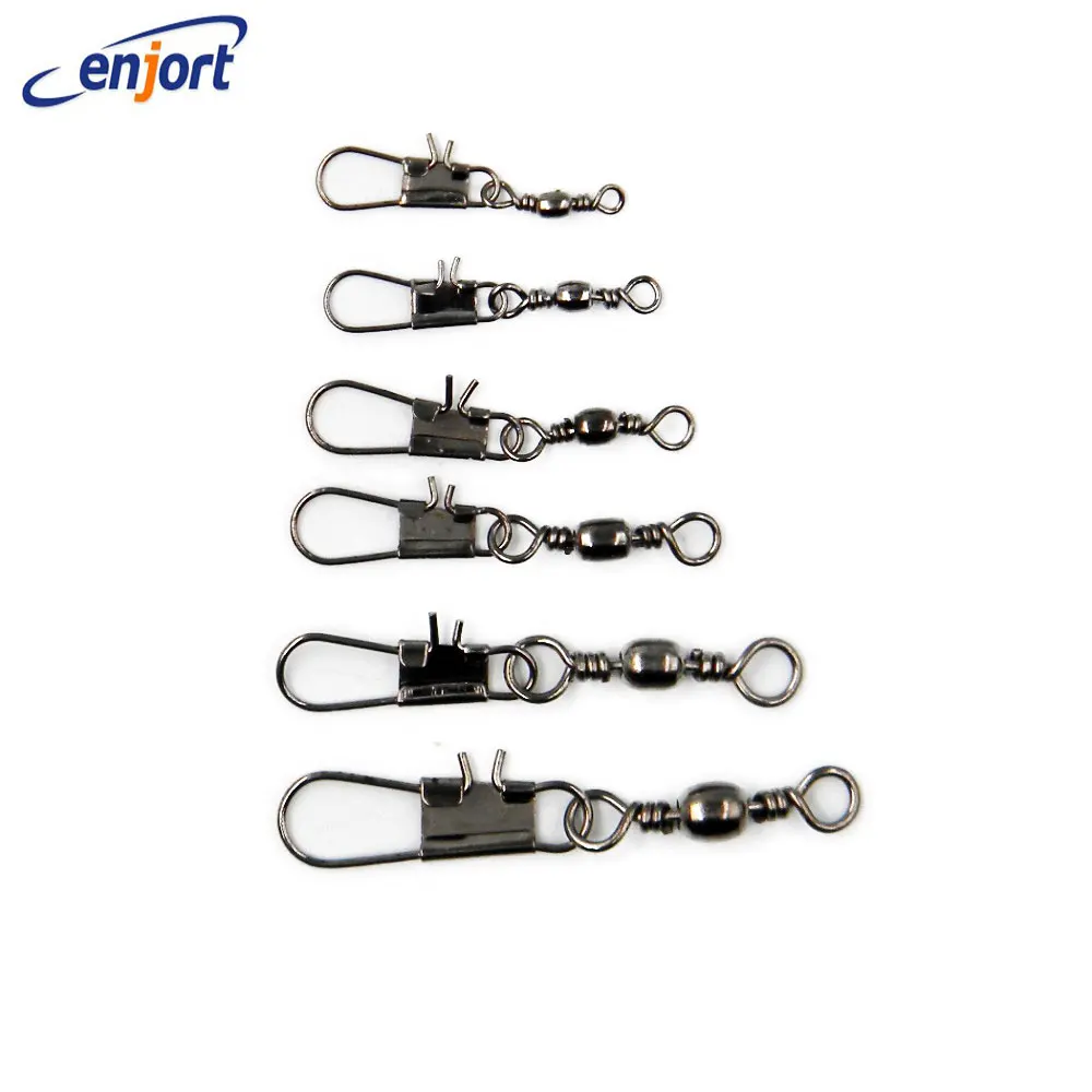 Enjort 20 шт./лот коробка для рыболовных снастей черные стальные Вертлюги