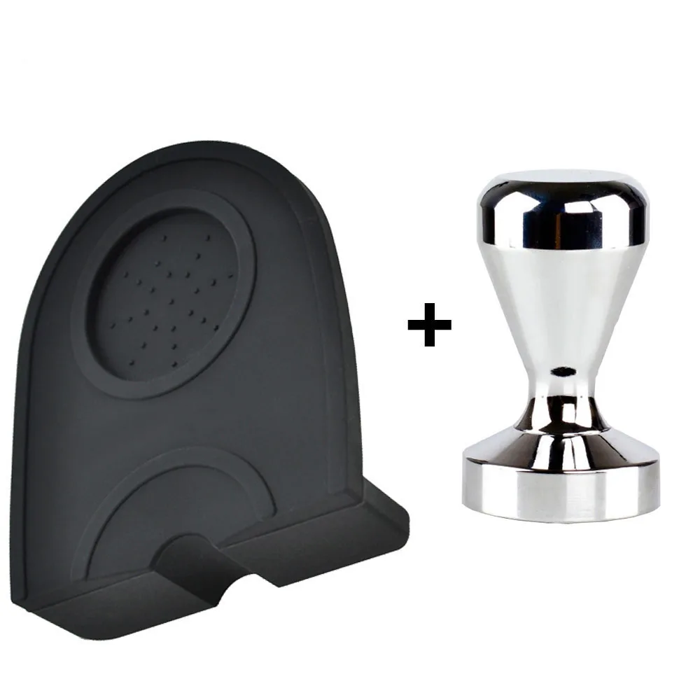

51mm Coffee Tamper Mat Silicone Rubber Tampering Corner Mat Coffee Maker