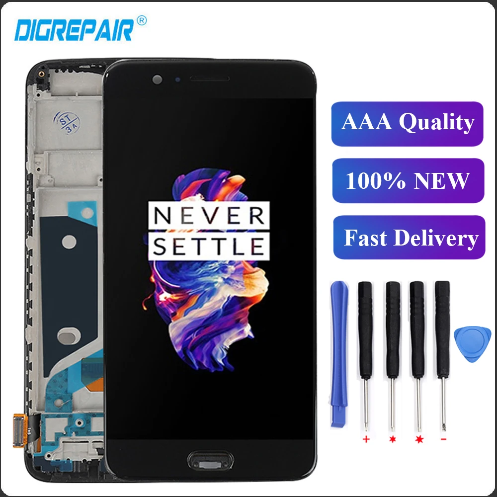 

5.5" For Oneplus 5 A5000 LCD Display Touch Screen Digitizer Assembly Replacements for One Plus 5 Screen