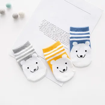 

Clearance!!!3 Pairs Cartoon Baby Socks Cotton Fashion Boys Girls Sock Cute Toddler Kids Socks S,M,L 2019 Summer Socks 1-10Y