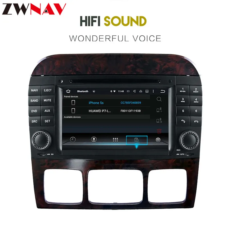 Sale Octa 8 core Android 8.0 Head unit For Mercedes Benz S W220 1998-2005 2din Car multmedia DVD Player Radio GPS Navigation stereo 12