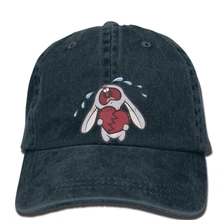 Хип-хоп Бейсбольные кепки с принтом Мужская шляпа сломанный сердечный кролик Женская кепка