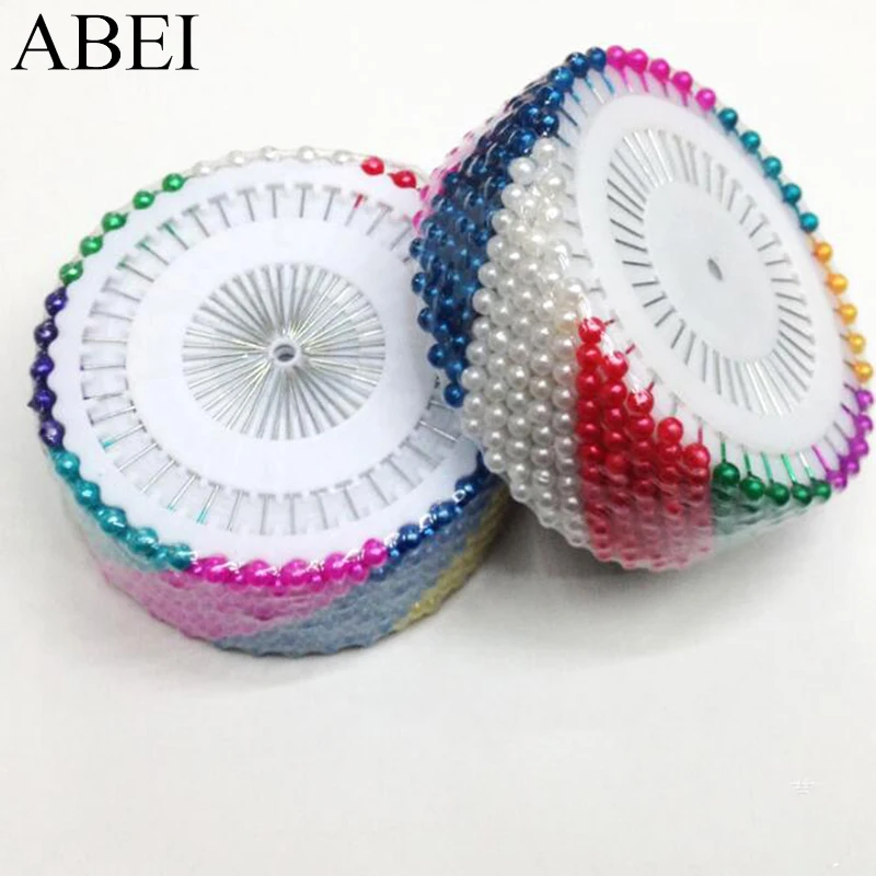 

480pcs/lot Mix Color Round Head Pearl Pins Sewing Accessories Dressmaking Wedding Florists Decoration DIY Tailoring Pin