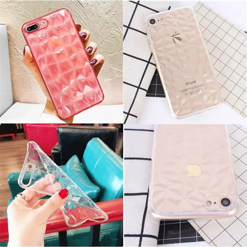 SICOOTE роскошные очки текстура для Fundas iPhone 7 8 чехол Прозрачный 3D XS Max XR 8plus 6 6s 5 X
