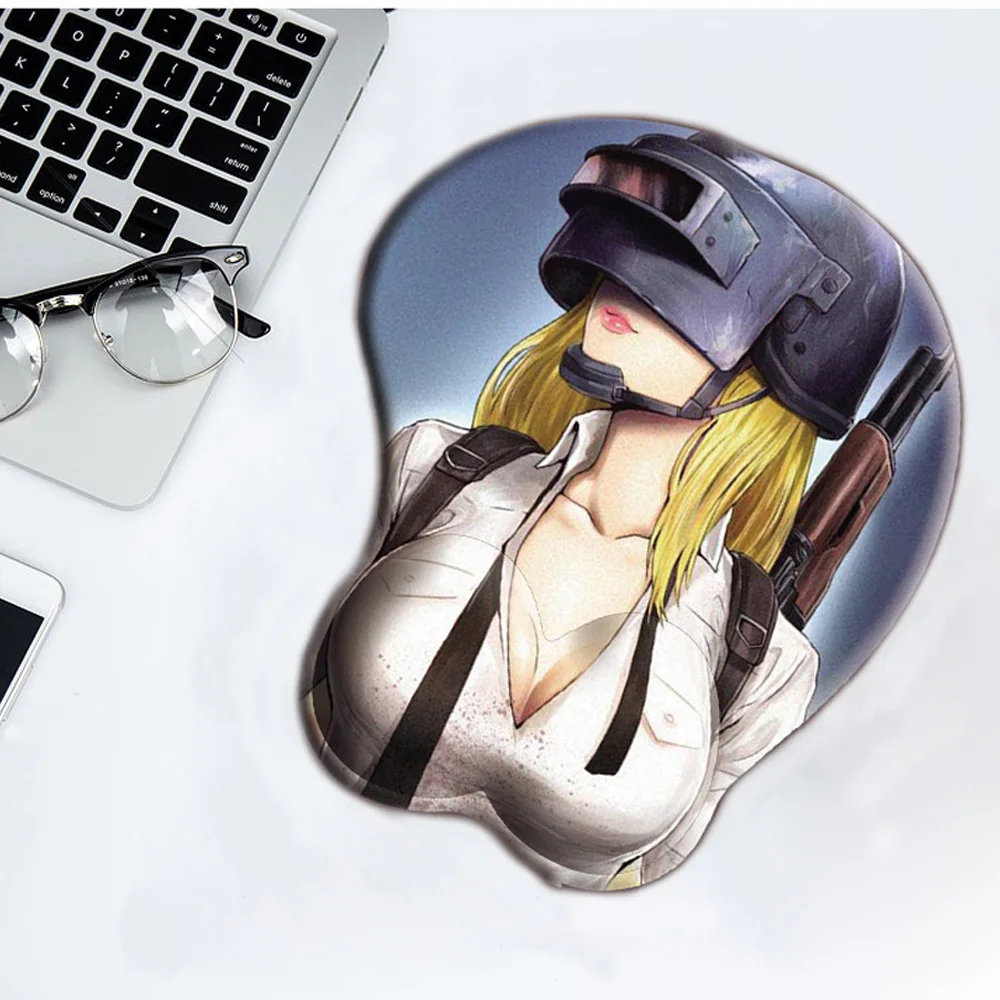  Playerunknown's Battlegrounds PUBG 3D Bust Mouse Pad Mat Gaming Mousepad Wrist Rest Pad 10.2