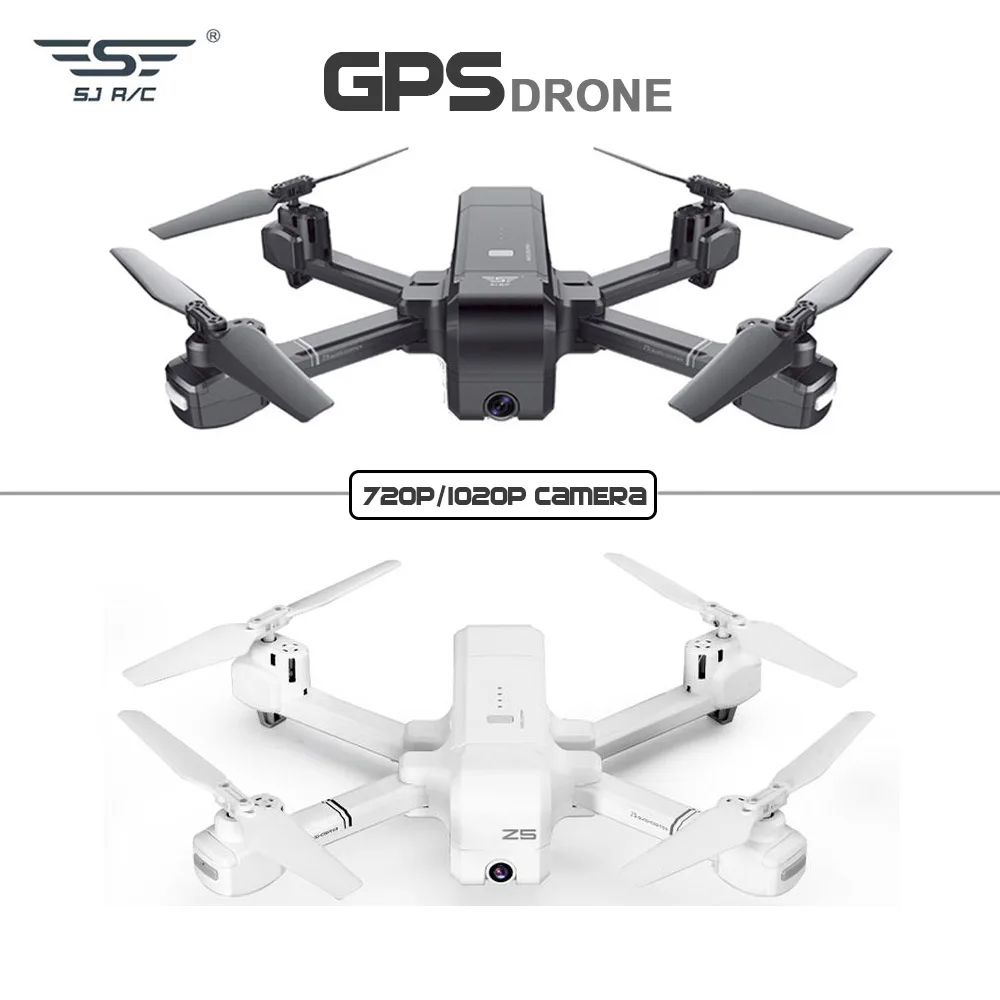 

2019 NEW SJRC Z5 with HD 720P/1080P Camera GPS Drone 5G Wifi FPV Altitude Hold Follow Dynamic Follow Quadcopter VS MJX B4W Toys