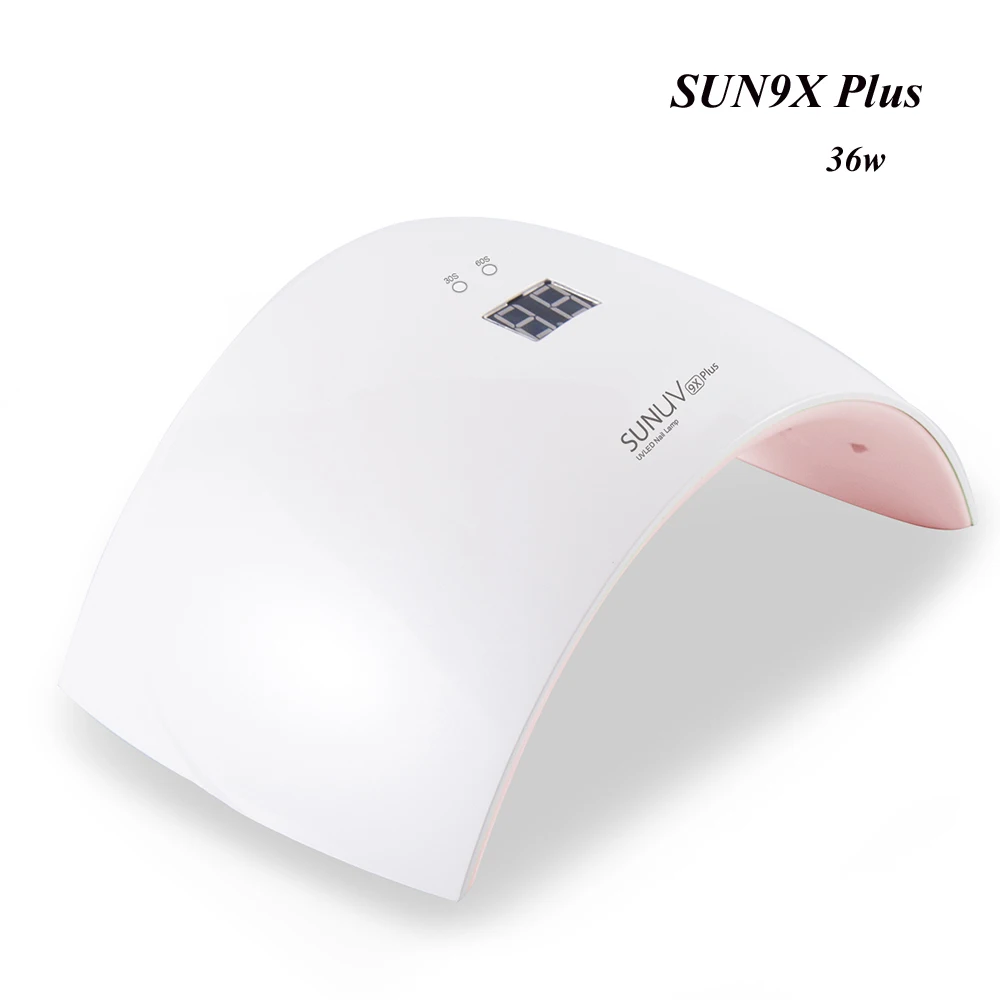 Dual Light Source White Color 24W SUN9c UV LED Nail Lamp Gel Lamp Nail Art Manicure