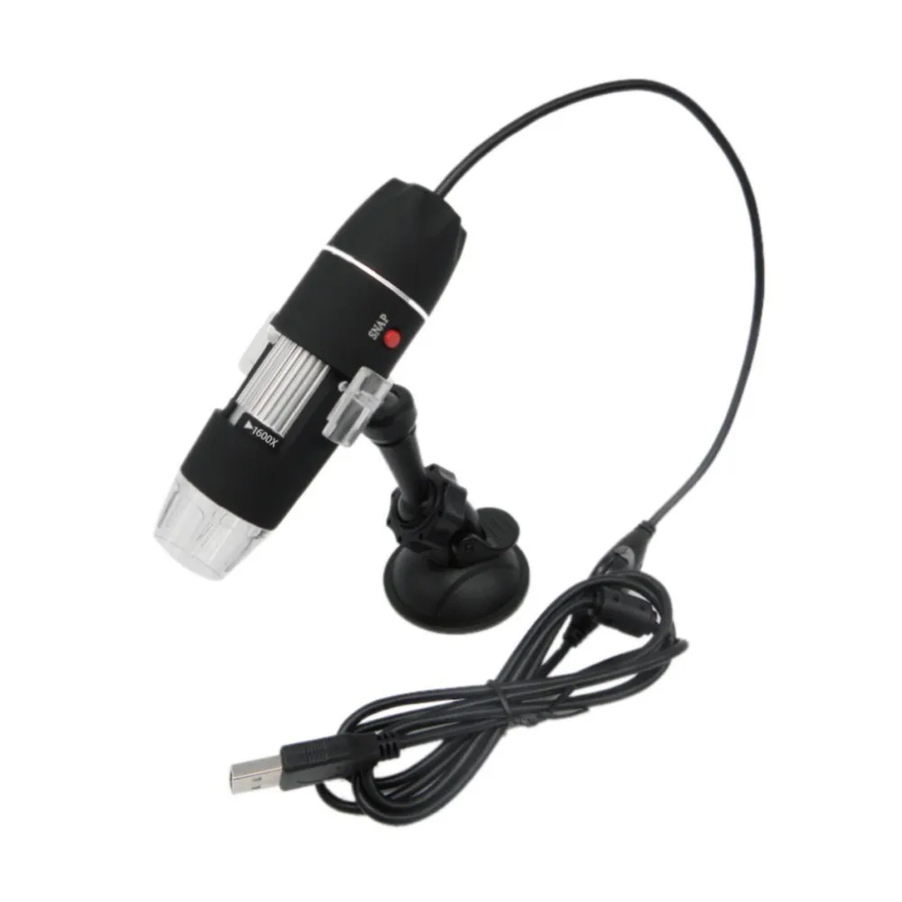 Oddalsail-US 8 LED Digital Microscope Three in One USB Endoscope Camera Microscopio 1600X Stereo Electronic Magnifier Plug and Play Black Oddalsail-US 8 LED Digital Microscope Three in One USB Endoscope Camera Microscopio 1600X Stereo Electronic Magnifier Plug and Play Black