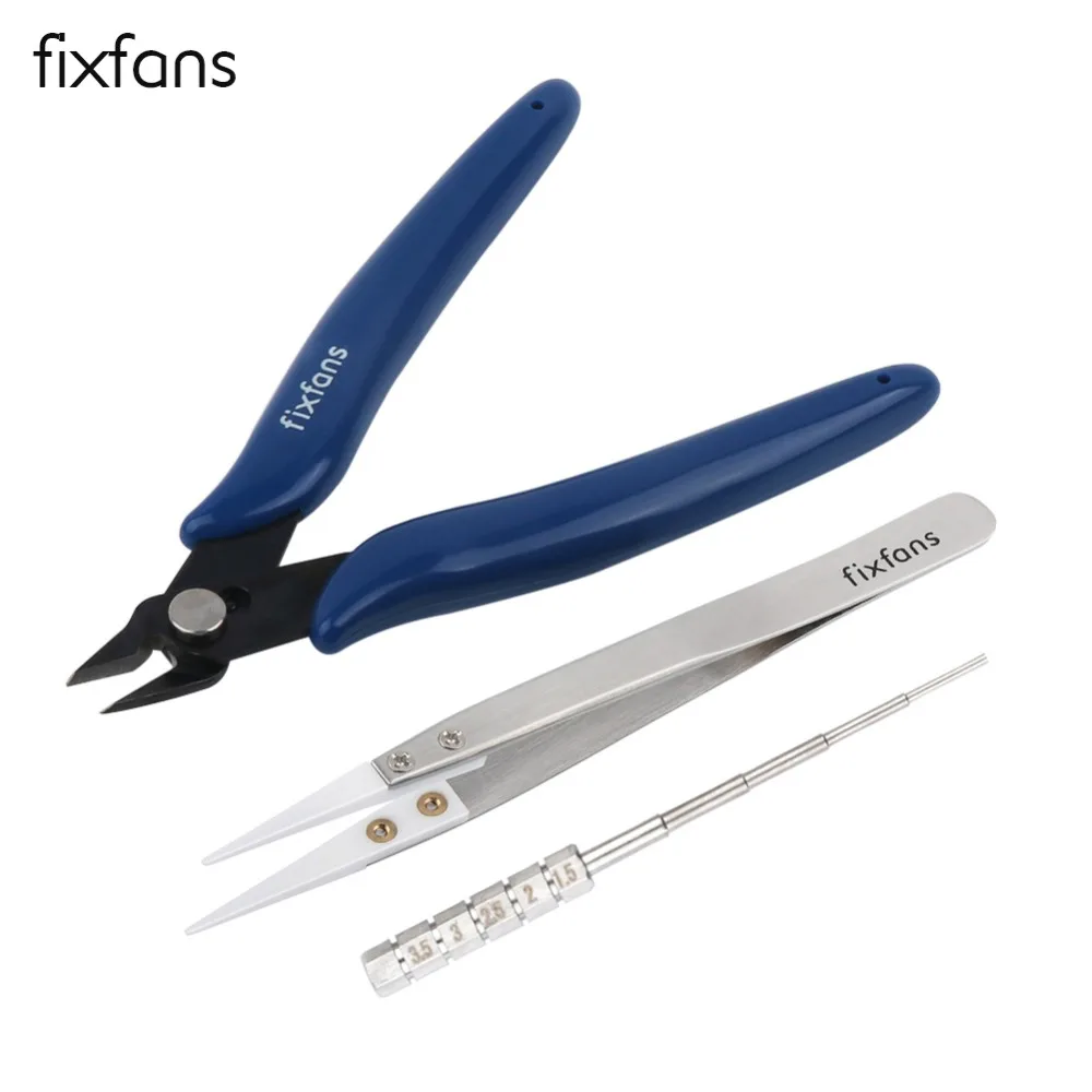 

FIXFANS Wire Cutter Pliers + Ceramic Tweezers + Coil Jig for Electronic Cigarette Accessories RDA RBA Atomizer Vape DIY Tool Kit