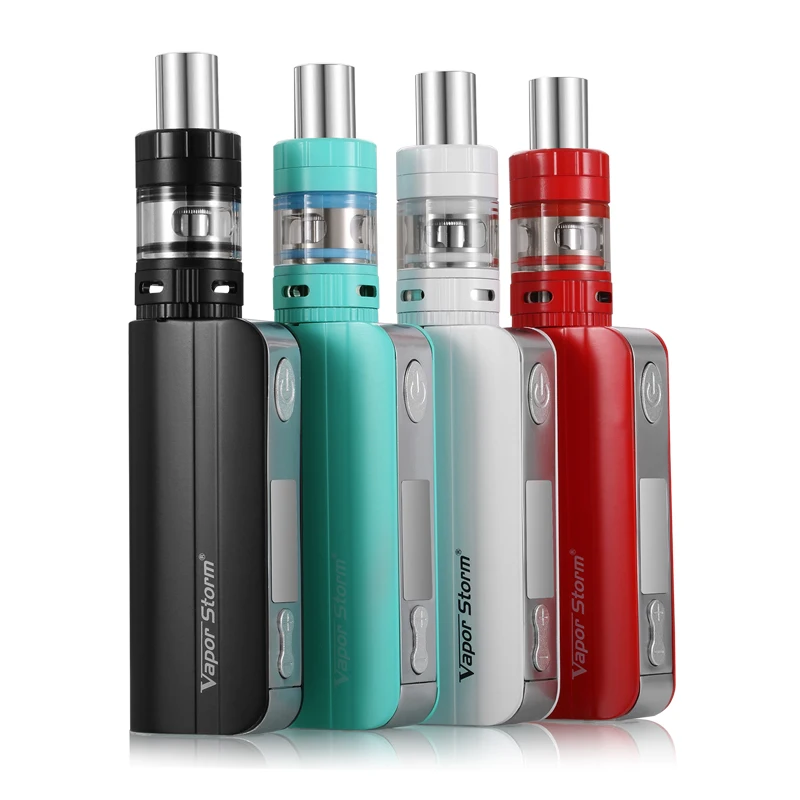 

3PCS Original elektronik sigara Vapor Storm 60w kit V60 TC box mod with EC II Tank Vaporizer Temperature Control kits
