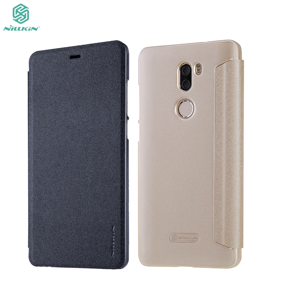 Ультратонкий флип чехол NILLKIN для xiaomi Mi5s plus кожаный с функцией смарт пробуждения и