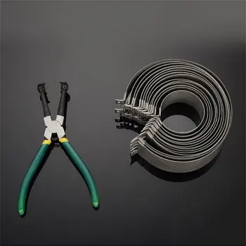 

14Rings Piston Ring Compressor Plier Clamp Remover Assembly Engine Tool Cylinder Installer Ratchet Pliers 62-140mm