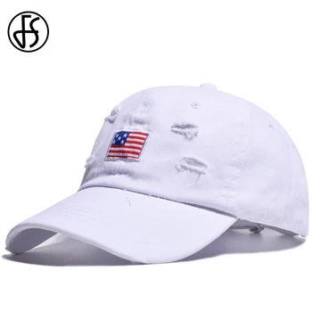 

FS Fashion American Flag Embroidery Baseball Cap Women Men Summer Snapback Hop Hip Casual Outdoor Sun Beach Hats Casquette